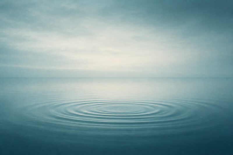 Still water settling into calm, an image of keeping gambling within steady limits